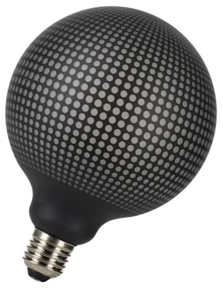 Bailey Designs Orient Dots Globe G125 E27 4W 2700K Zwart 100lm Dimbaar 230V-240V 360D 125x170 LED lamp 143096