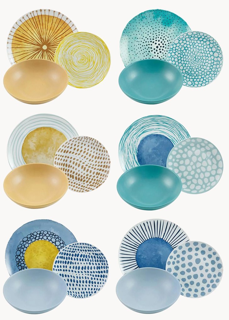 Serviesset Marea, 6 personen (18-delig)