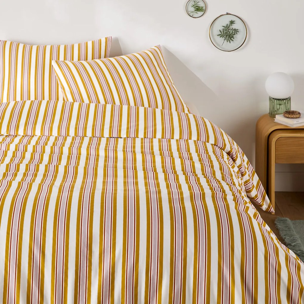 Beddengoed set 30% gerecycled katoen, rechthoekige kussensloop, DAIRIS