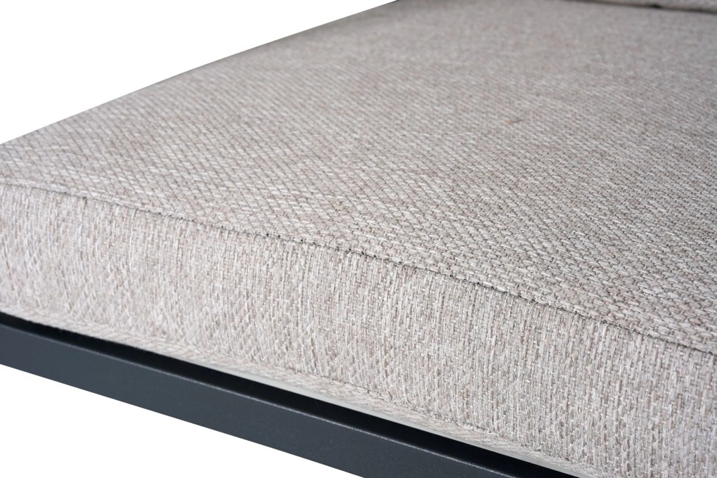 Tuinset 6 personen 220 cm Aluminium Grijs Lifestyle Garden Furniture Lecce/Matara