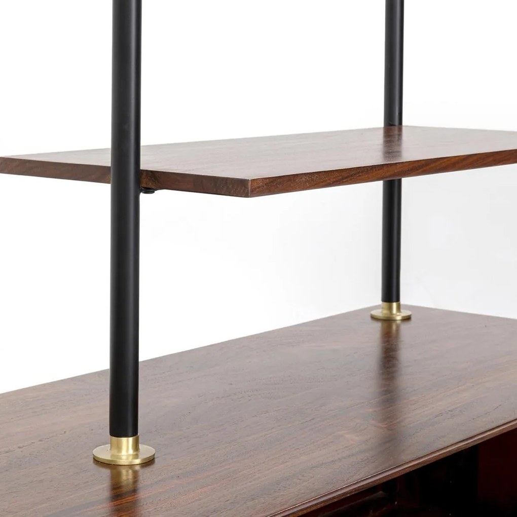 Kare Design Ravello Sheesham Schoenenkast Met Roede - 160x45x174.5cm.