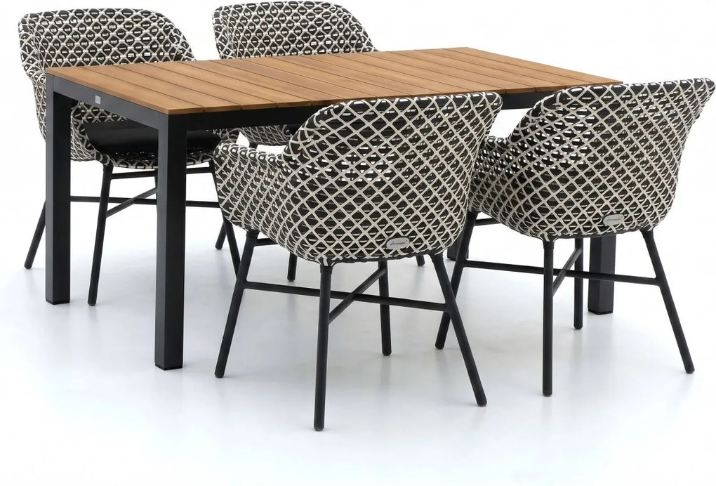 Diningset Hartman  | 4 personen | Tuinset teakhout | 5-delig | Kees Smit Tuinmeubelen