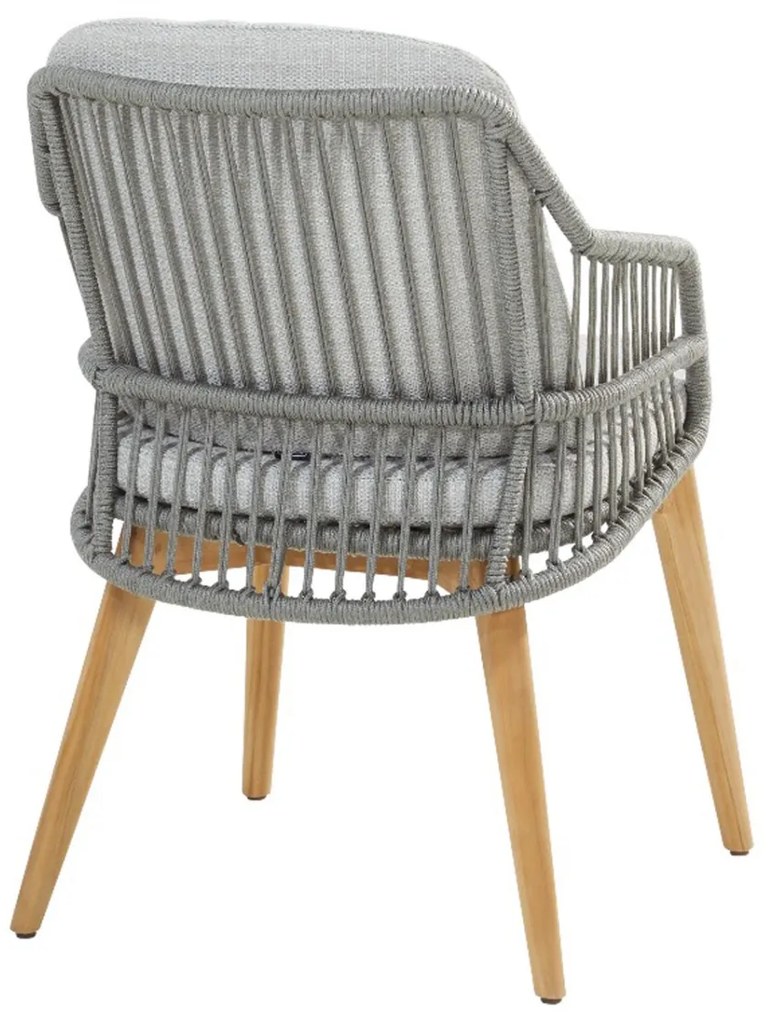 4-Seasons Sempre tuinstoel - Teak/Silver Grey (1 stuk) - OP=OP
