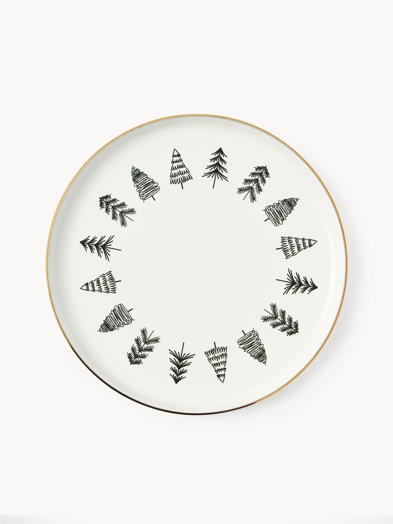 Handgemaakt porseleinen serveerplateau Lumi