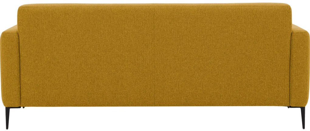 Goossens Key West geel, stof, 3-zits, modern design