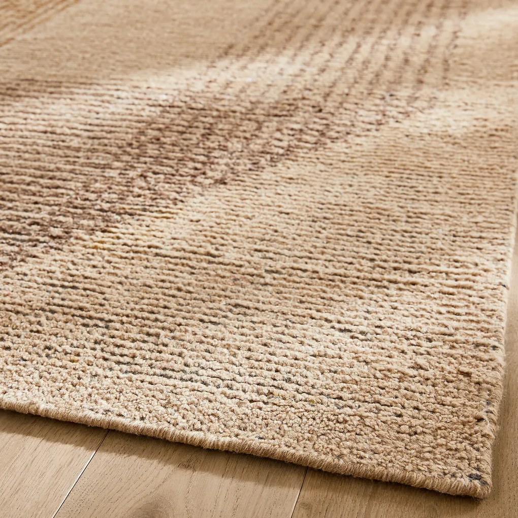 Handgeknoopt vloerkleed, wol, hennep en Lyocell, Vilami