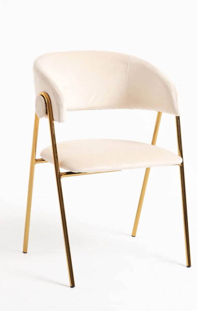 Mihu Goud Fluwelen Stoel