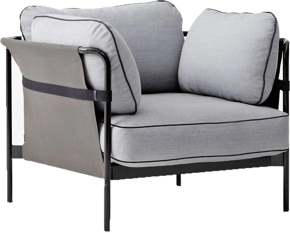 Hay Can fauteuil frame zwart buitenkant grijs Surface 120