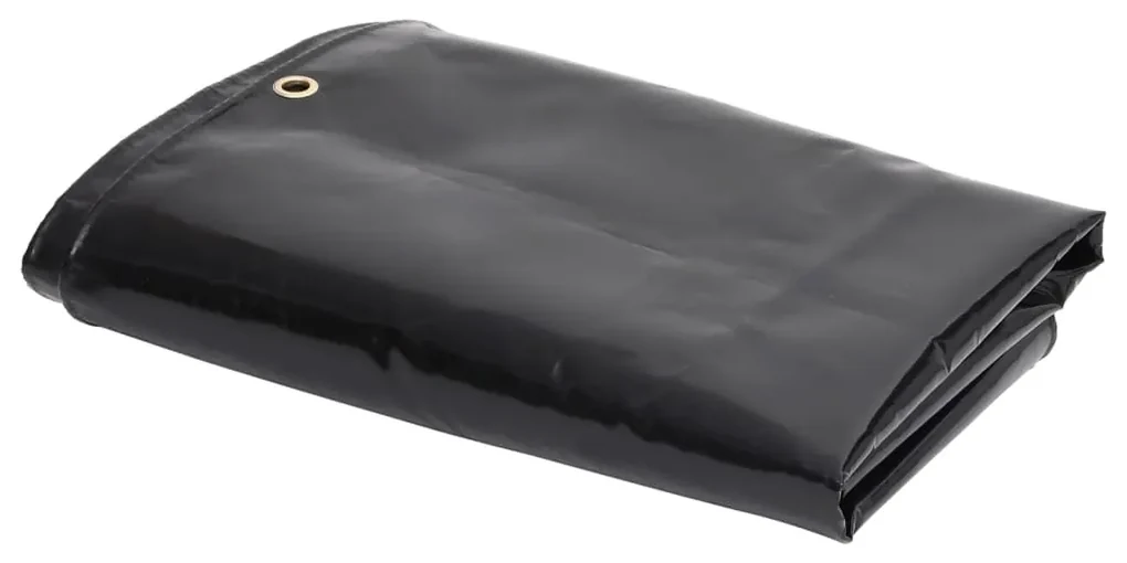 vidaXL Dekzeil 650 g/m² 3,5x2,55 m zwart