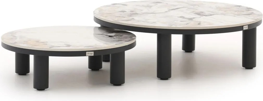 Loungetafel Bellagio  | Rond  | Tuintafel Sintered stone | Ø85cm | Kees Smit Tuinmeubelen