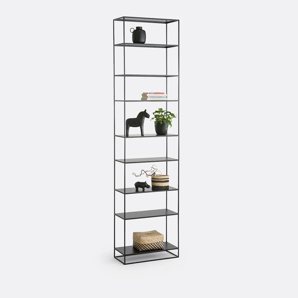 Hogeétagère in staalmetaal H240 cm, Hiba