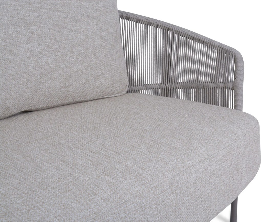 Hoek loungeset 5 personen Rope Grijs  4 Seasons Outdoor Florence/Livo