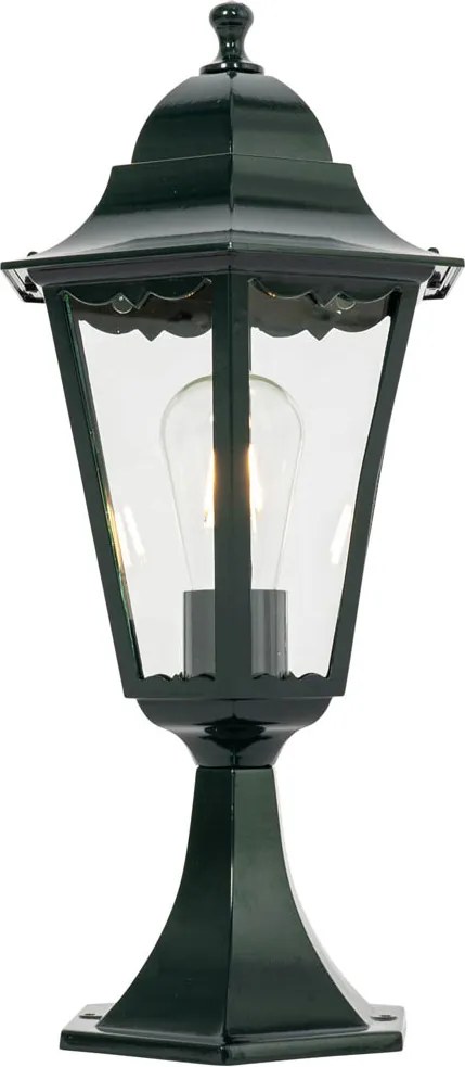 Klassieke buitenlantaarn sokkel donker groen IP44 - New Orleans