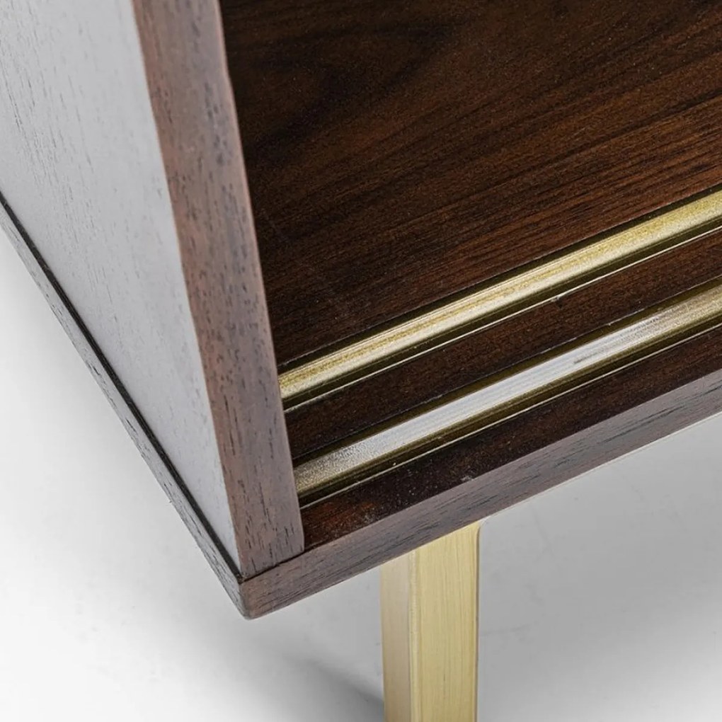 Kare Design Arizona Dressoir Walnoot En Messing - 160x45x76cm.