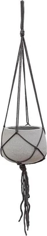 Stone eco-line hangpot 20x15 cm lichtgrijs