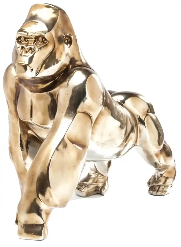 Afzonderlijk Crack pot fout Kare Design Proud Gorilla Gouden Gorillabeeld | Biano