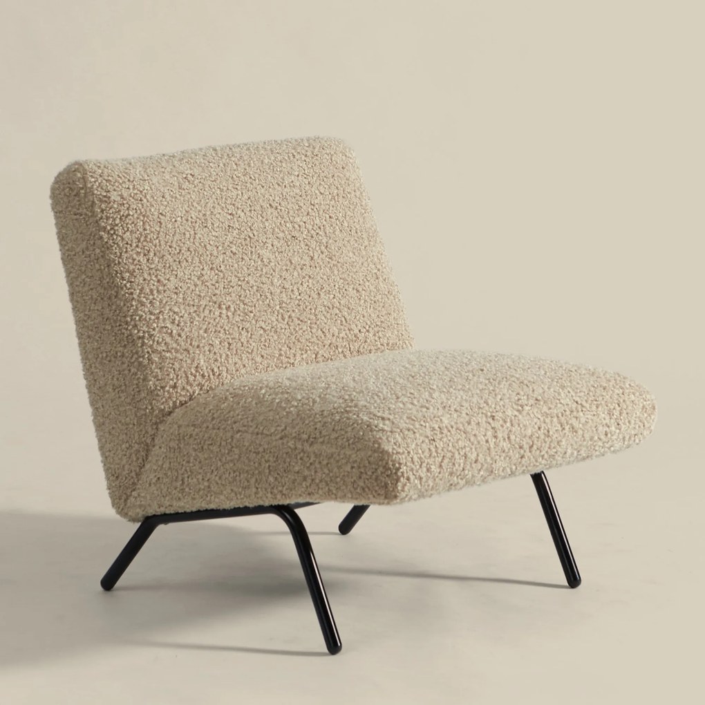 Teddy Fauteuil Modern Design Taupe