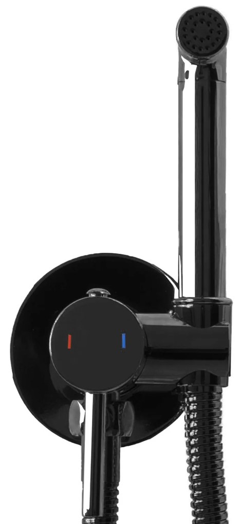 Inbouw Bidetmengkraan Rea Lungo Loop Black Metalic