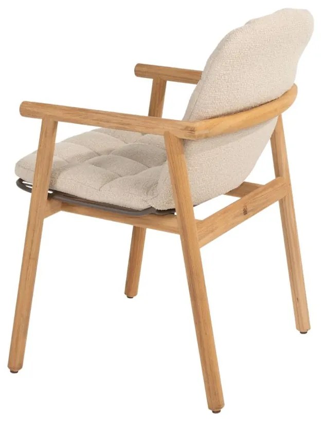 4 Seasons Outdoor Samos tuinstoel teak SALE Tuinstoel beige weerbestendig