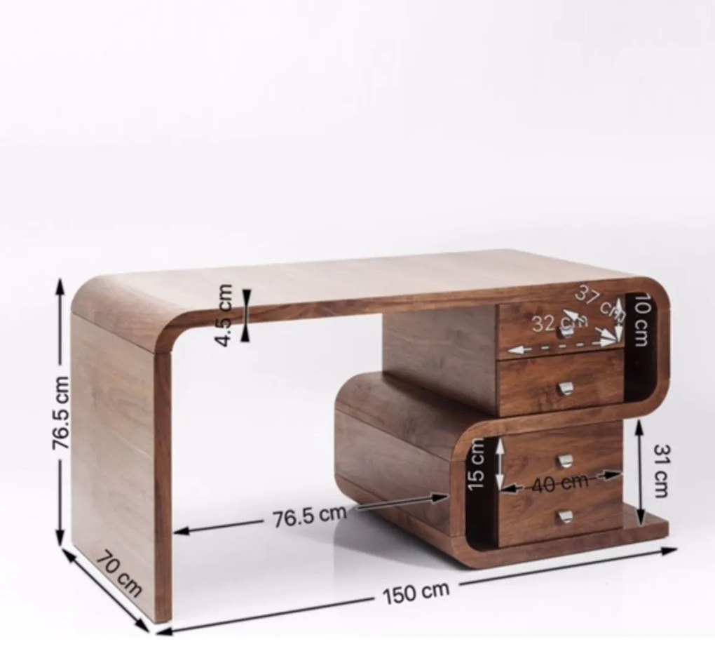 Walnoot Design Bureau Met Lades