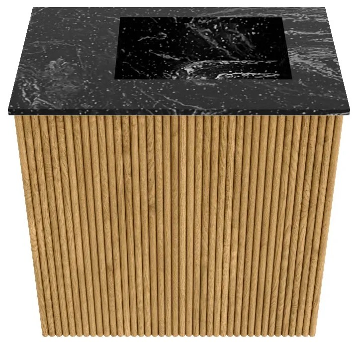 Mondiaz Joya DLux 40cm toiletmeubel oak met wastafel faye rechts zonder kraangat lava