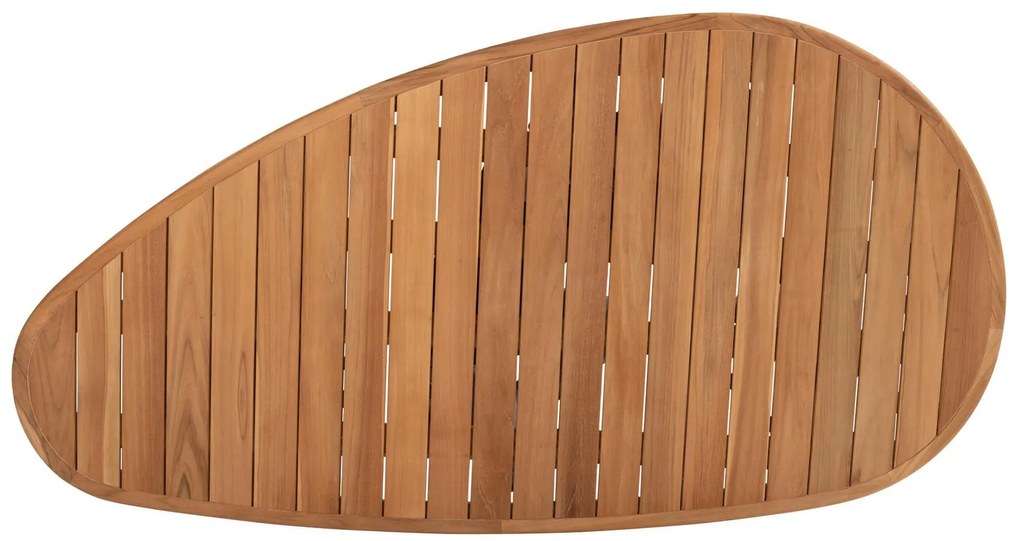 Taste by 4 Seasons Corsica teakhouten tuintafel met kiezelvormig blad 240 x 130 cm SALE  Tuintafel    houtkleur weerbestendig