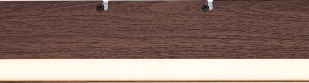 Moderne plafondlamp walnoot hout incl. LED 3-staps dimbaar 2700-4000K met dipswitch - Keane