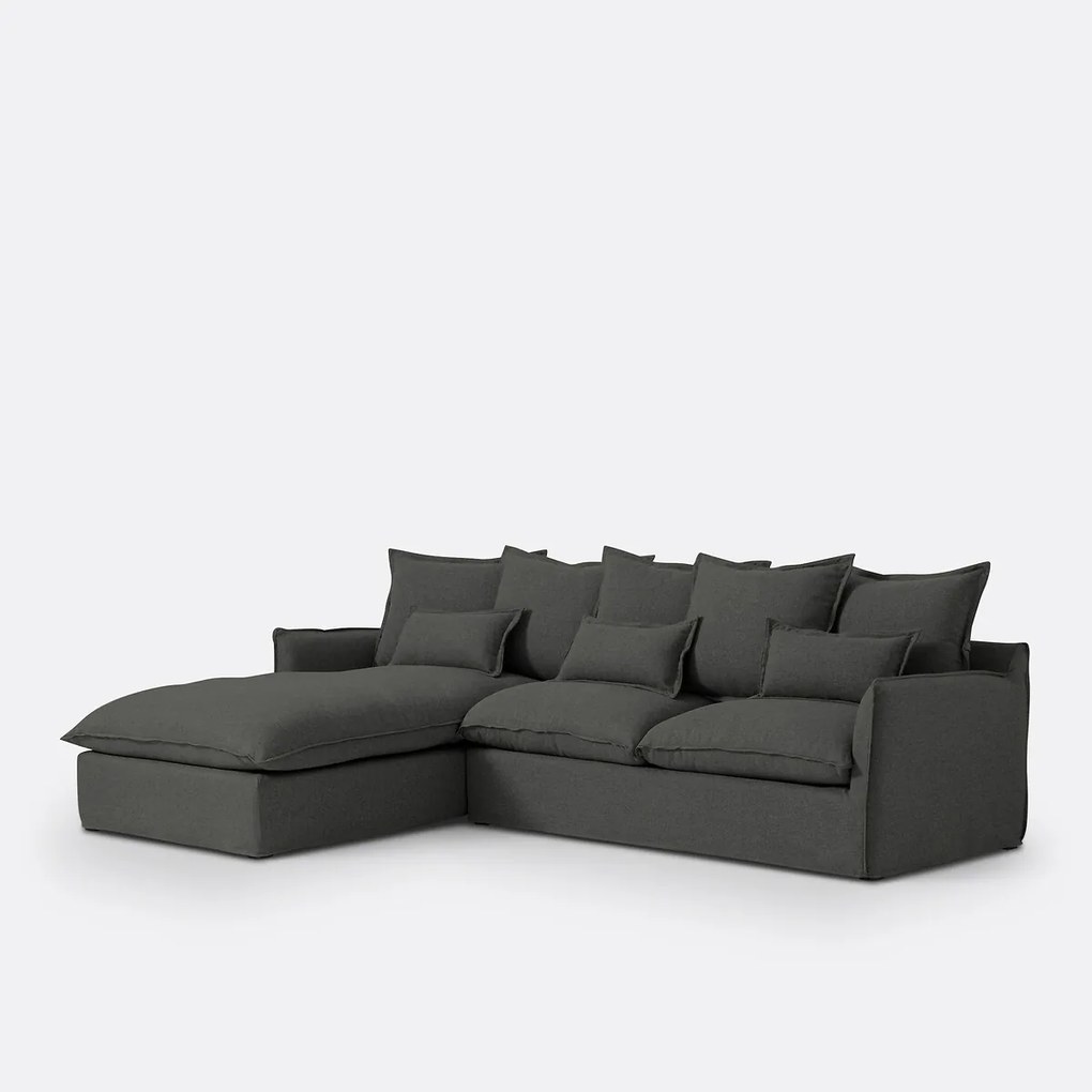 Hoes in polyester, voor hoekbank links, Odna