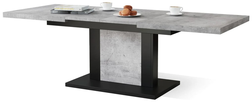 ORION beton / zwart, salontafel