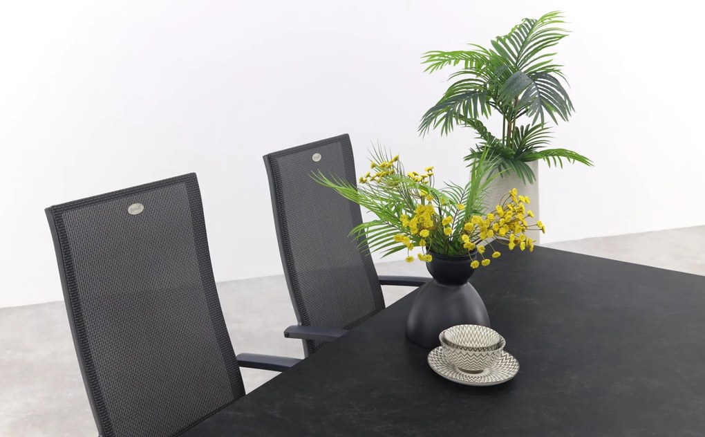 Hartman Valentino/Chaneo verstelbare tuinset - 180x90 cm. - 5-delig