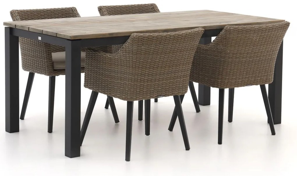 Diningset Manifesto  | 4 personen | Tuinset wicker (vlechtwerk) | 5-delig | Kees Smit Tuinmeubelen
