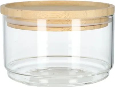 Stapelpot, glas en bamboe, 500 ml