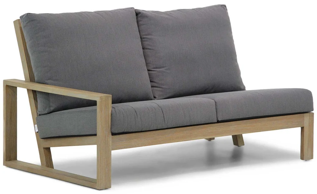 Hoek Hoek loungeset 6 personen Teak Old teak greywash Lifestyle Garden ...