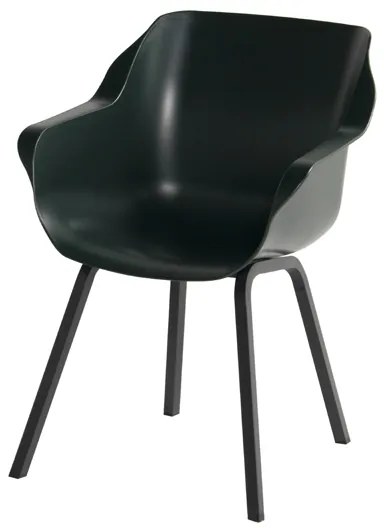 Hartman Sophie Element dining armstoel - Night Green - Alu poot OP=OP