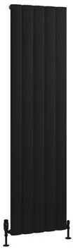 Eastbrook Tordino radiator 45x180cm aluminium 1432W zwart mat