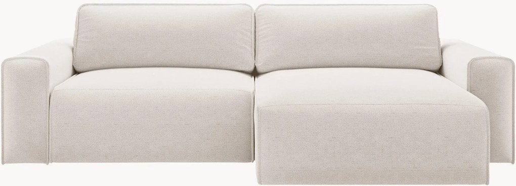 Chenille slaapbank Victor (3-zits) met opbergruimte