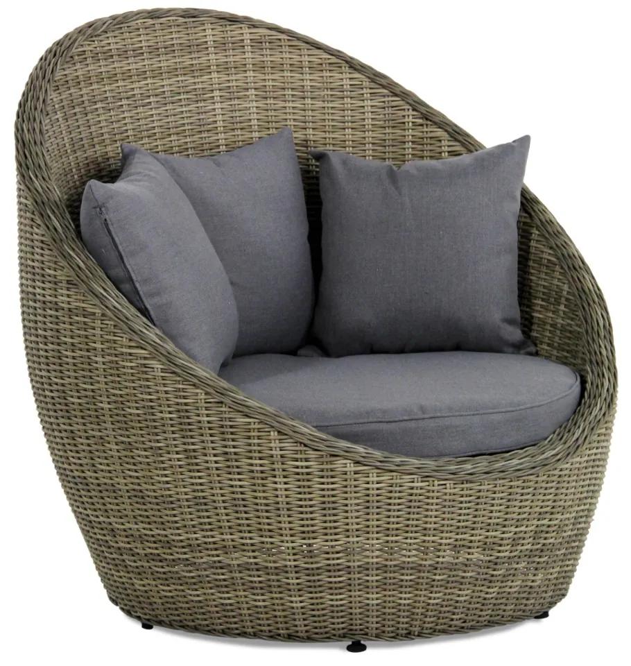 Garden Collections Cocoon Lounge Tuinstoel Wicker Taupe
