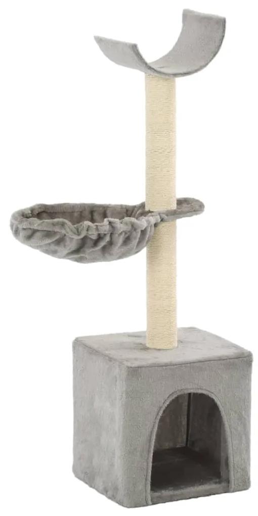 vidaXL Kattenkrabpaal met sisal krabpalen 105 cm grijs