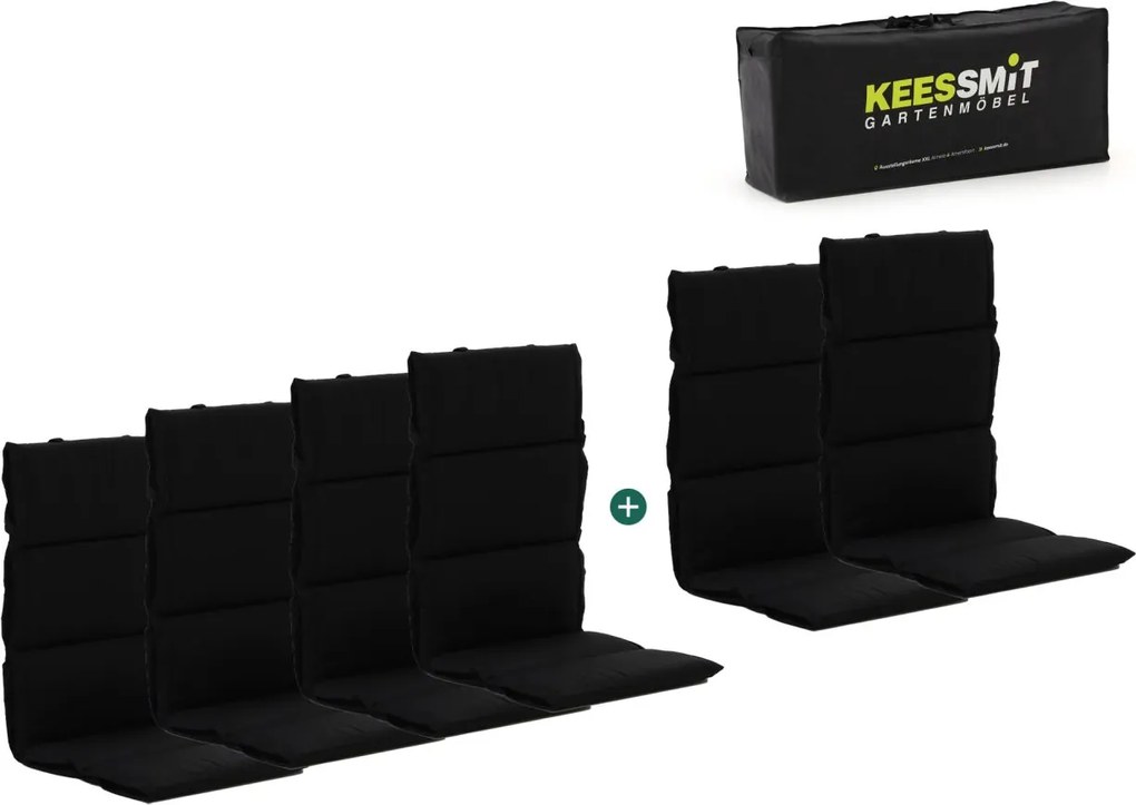 Dunne tuinkussen | Zwart  | Dralon | Kees Smit  | Kees Smit Tuinmeubelen