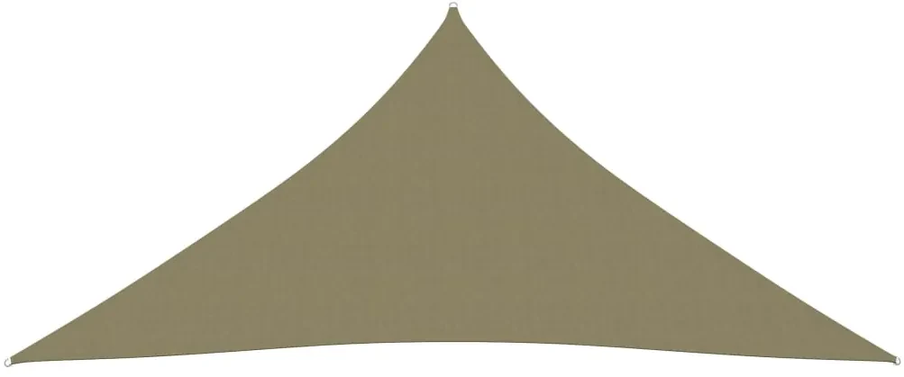 vidaXL Zonnescherm driehoekig 3x3x3 m oxford stof beige