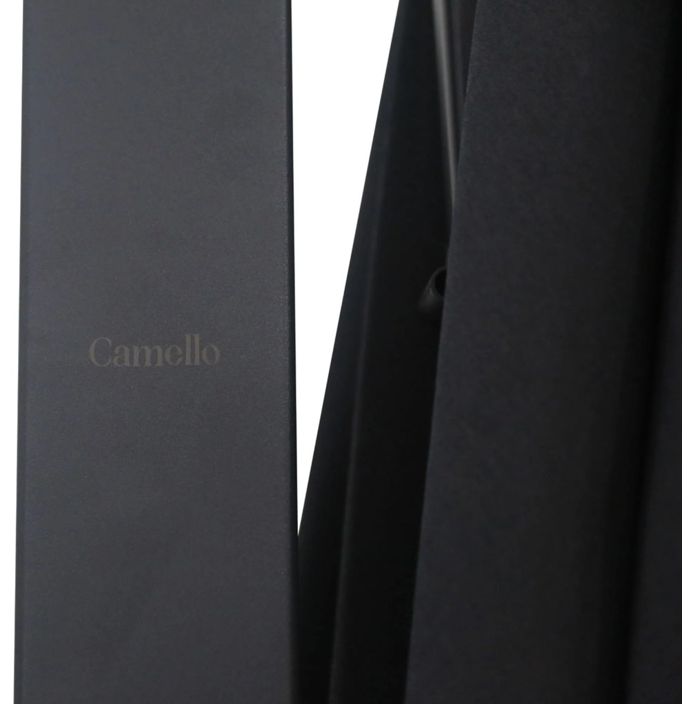 Zweefparasol 3x3m S2 Excellent (excl. voet) Grijs-antraciet Camello Luna LED