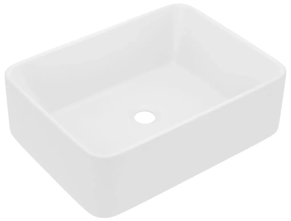 vidaXL Wastafel 41x30x12 cm keramiek matwit