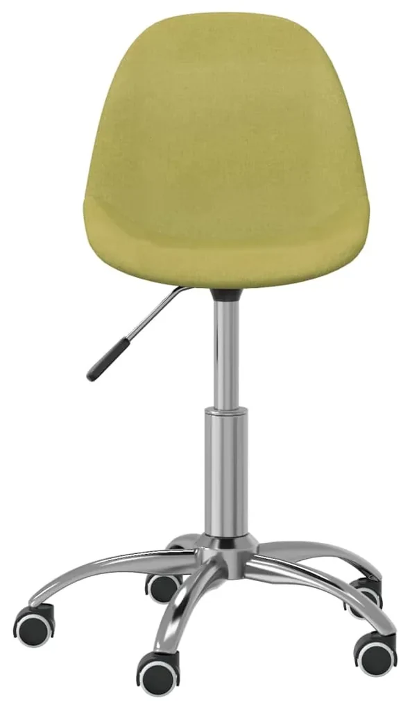 vidaXL Eetkamerstoelen draaibaar 4 st stof groen