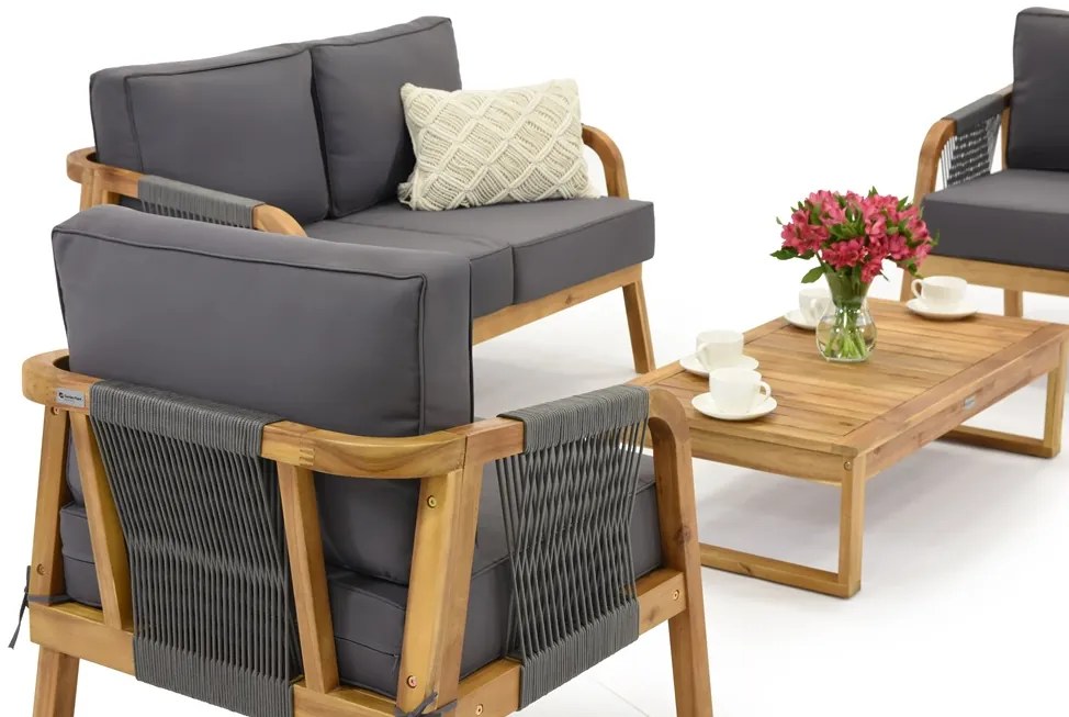 Acaciahouten tuinmeubelen Mumbai Coffee 4 Garden Point