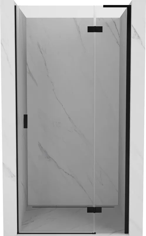 Mexen Mist-H L draaideur douchedruk rechts 100 cm, transparant, zwart - 8A5L-100-000-70-00-P