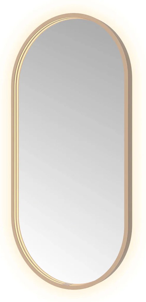 Hotbath &More Oval spiegel ovaal 50x100cm geborsteld koper PVD