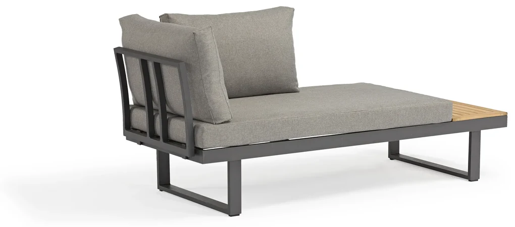 Garden Interiors Hoek Loungeset - Delphi - Acacia - Grijs - Garden Interiors