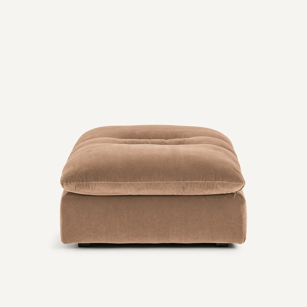 Modulaire fluwelen voetensteun, GIULIANO