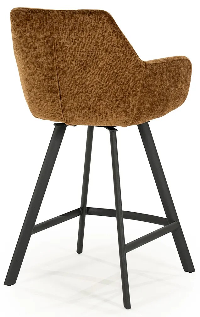 By-Boo Bliss Draaibare Barkruk Stof Geel