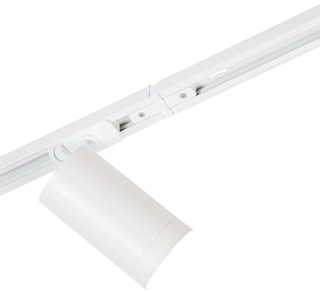 Modern railsysteem met 5 Spot / Opbouwspot / Plafondspots wit 1-fase GU10 70mm - Iconic Jeana Luxe GU10 Binnenverlichting Lamp